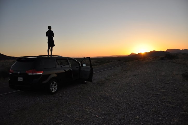 En route to Big Bend... have you seen a cooler minivan?